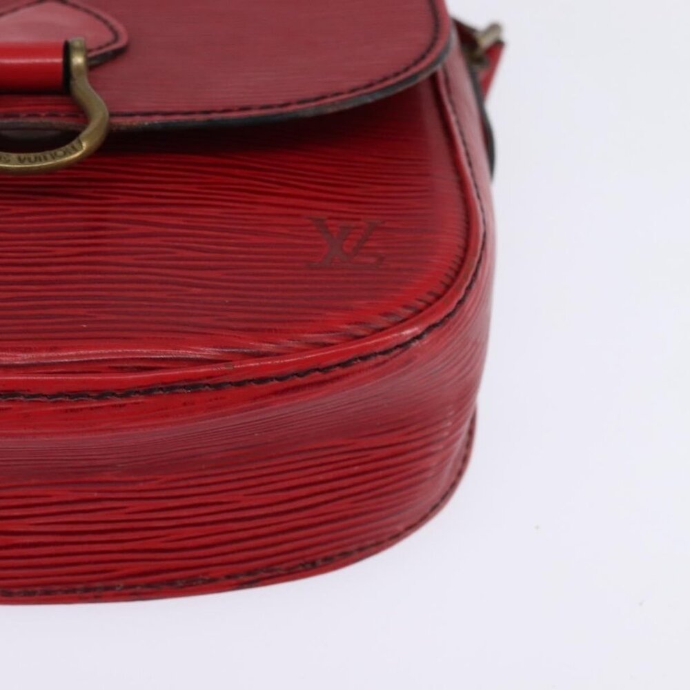 Authentic LOUIS VUITTON Epi Saint Cloud PM Shoulder Bag Red M52217 LV - Picture 16 of 16